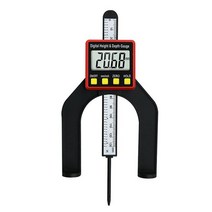 목공 측정 도구 디지털 고도계 깊이 게이지 0-80mm 트레드 LCD 마그네틱 셀프 스탠딩 조리개 2 in 1, 02 B