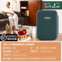 미니냉장고 냉장고 작은 집 냉장 학생 기숙사 싱글 미니 휴대용 렌탈, 단일사이즈, 10L 하이엔드 버전 짙은 그린, 10L 하이엔드 버전 짙은 그린, 단일사이즈