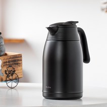 mojito 일본 보온병 윤스테이 주전자 휴대용 미니 포트 스테인리스, 빈티지블랙 316스테인리스-1.6Lml