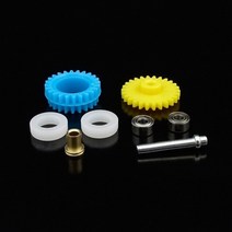 미니카 4wd 사륜구동 전동 모터 15432 리어 드라이버 기어 15357 520 베어링 세트 s2arvs 섀시용 3.5:1 기어 피니언 tamiya mini 자동차 모델, 전체 세트