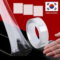 다용도 실리콘 투명 양면 초강력 온리원 마이티 양면 겔 테이프 2개 ( 롤형 + 스티커형 ), 마이티 양면 겔 테이프(단품)