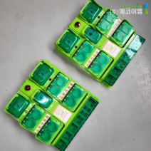 에코이엠 가설용 8구콘센트함 벽부형 / 메인 차단기 1EA 좌 & 우 차단기 2EA 구매 / 임시가설 분전함 / 계단분전반 / 8구 콘센트 분전함, TYPE C(ELB 2P 100/100A), TYPE A(ELB 2P 30/20A), 1개