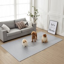휴팡 양면 6T 폴딩형 강아지매트[미끄럼방지 슬개골보호 애견매트] 특대형 140x250cm 직물패턴