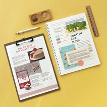 인강 개념정리 수학 오답노트 연습장 아이코닉 A4 절취 모눈노트 스프링 공책 40매 1권, 오로라