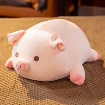 아기돼지 귀여운 돼지 뽀글이 침대 쿠션 슈퍼 소프트 녀 공룡 고양이 인형 어린이 빅 사이즈 곰인형 모찌 돼지, 옵션03, 70센티미터 여자친구에게