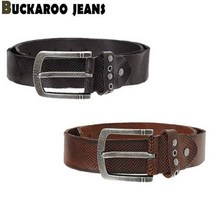 버커루 BUCKAROO[딱! 1개] 20 공용 금속 장식 리자드무늬 고급소가죽벨트