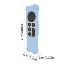 가정 및 업소용 애플 TV 4K 원격 제어 스마트 홈 가전 용 실리콘 프로테터 케이스, 05 Light  Blue