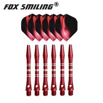 다트 기계 전자 보드 다트핀 41mm 알루미늄 다트 트 비행 세트 깃털 잎 액세서리 보드 게임용, 25 41mm 6 and 6