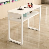 네일 테이블 네일아트 의자세트 네일아트테이블 매니큐어테이블, 공식 표준, 화이트 1미터  폭 40  높이 75개