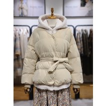 써스데이아일랜드 T218ADJ239W 퍼 후드 다운 점퍼(1331513)