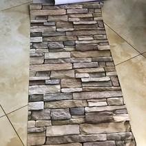 쇼핑을잇다 벽지 Stone Peel and Stick Contact Paper Faux Textured Look Wallpaper Self Adhesive Remova, 01 stone wallpaper_01 1mx45cm