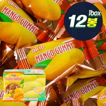 미성패밀리 오키오망고구미 80g 12입 대용량 간식 젤리 제리 후식 디저트 어린이집 학교 학원 급식, 1IJP_오키오망고구미