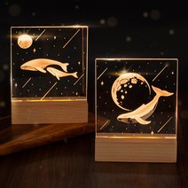 DIY 무선 아크릴 무드등 조명 만들기 키트 미니 세트형, 무선 미니 건전지 세트형, 단품