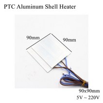 카트리지 히터 80x30mm 12V 24V 110V 220V PTC 알루미늄 쉘 히터 일정한 온도 조절기 서미스터 세라믹 공기, 04 90x90mm_18 220V 250C