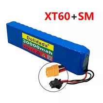 전동킥보드배터리 10S3P 36V 30Ah 배터리 ebike 팩 18650 리튬 이온 350W 500W 높은 전력 전기 스쿠터 오토바이, XT60-SM