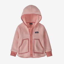 파타고니아키즈 양털 후리스 핑크 레트로 파일 유아 재킷 아우터 K Retro Pile Jacket