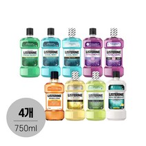 리스테린 구강청결제 750ml 4개