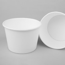 휴게소 분식집 닭강정 떡볶이 포장 480호 다용도 무지 화이트 종이용기 컵 100개, 480 무지컵 100개