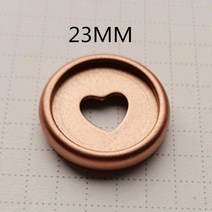 스노우보드바인딩부품 스노우보드바인딩 버튼바인딩 반투명 플라스틱 바인딩 링 100PCS23MM 버섯 구멍 노트, 02 Rose gold