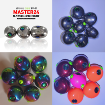 마스터24 텅스텐 타이라바헤드 39g-180g 참돔채비, 레인보우, 30g