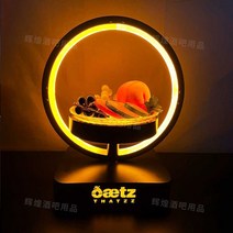 LED쟁반 클럽 홈파티트레이 샴페인 과일 라운지 양주, M