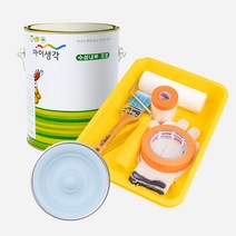삼화페인트 아이생각 친환경 수성내부프로 4L + 도구세트, 클라우디데이