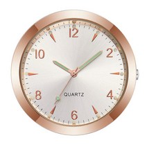 자동차 장식품 차량용 피규어 인테리어 atsafepro vechicle 시계 미니 차 디지털 시계 차 스틱 온 범용 차 시계, 금