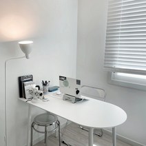 반원 테이블 이케아 조립식 반타원형 식탁 800 1000 1200, 반원 식탁테이블(1200)