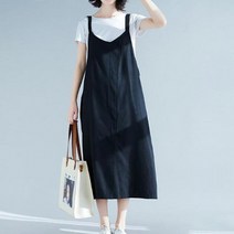 브이넥 점프수트 빅사이즈 루즈핏 여름반팔티 코디