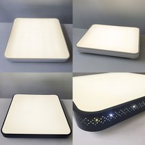 LED시스템 방등 주백색4000k 50W 무타공/타공 삼성칩 플리커프리 화이트 블랙 에코, 타공