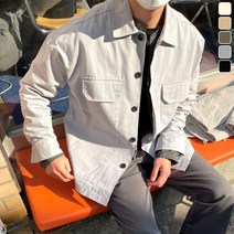 남자 트러커 자켓 프리미엄 오버핏 워크 셔츠 재킷 5color