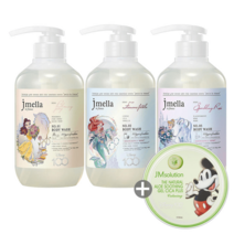 제이멜라 바디워시 블루밍 피오니 500ml 1개 + 팜므파탈 500ml 1개 + 스파클링 로제 500ml 1개 + 증정 (더내추럴 알로에 수딩시카젤 300ml 1개), 옵션1