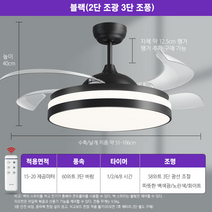 ‮천장 실링팬 샹들리에 거실 침실 LED 조명 천장형서큘레이터 인박카, I