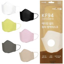 메디인쉴드황사방역마스크(대형/1매입/KF94) 50매, 화이트(50매)