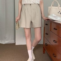 톤다운 심플 린넨 코튼 반바지