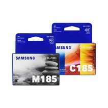[삼성전자] 삼성프린터정품잉크 INK-M185 잉크 SL-J1680 J1683 J1685 J1780W 1780DW 정품 옵션 단품/세트, INK-C185 컬러/정품, 1개