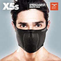 나루 마스크 자전거 운동 바라클라바 X5s, 블랙블루