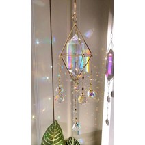 여름모빌 썬캐쳐 대형 크리스탈 Suncatcher for Window |Aura Crystal | 레인보우 | 프리즘 레인보우 카페개업선물