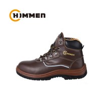 힘맨 안전화 HM-206N 6인치 천연가죽 와이드토캡 작업화 건설화