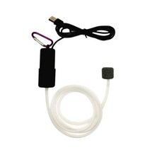 미니 휴대용 USB 무소음 어항 산소 발생기 공급기 수족관 수조 소형 펌프, 블랙