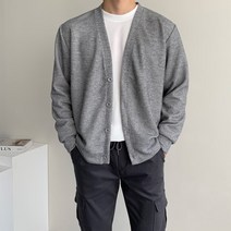 남자 골지 오버핏 커플 봄 가을 니트 스웨터 가디건 간절기 아우터 옷 코디 ﻿