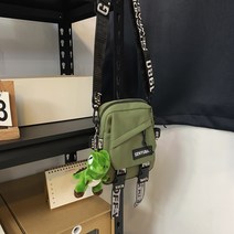 캔버스 크로스백 남자 카고 숄더백 일계 여자 소가방