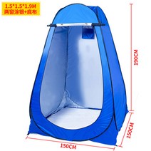 주차천막 야외용 접이식 이동식 자바라 좌판대 쉘터 행사 농막 차고지텐트 가제보 차고지 근로자쉼터 방풍비닐 80 방역 임시 격리소 실내 소형 텐트 옥외 소독 간이 휴대용 유치원, 규격 없음, 1.5x1.5x1.9미터 창문 2개 실버 밑천