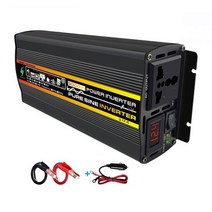 인버터 차량용 카박 파워뱅크 올인원 자동차 전원 전압 스크린 디스플레이 전원 가전, 24v 220v