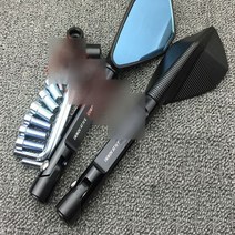 혼다 MSX125 사이드미러 반사경 튜닝 드레스업, 길고 큰 빨강 + 검정