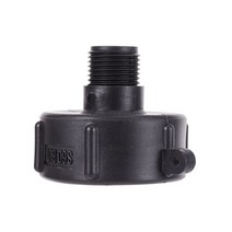 관개 노즐 내구성 밸브 IBC 탱크 피팅 75mm 거친 나사 60mm 파인 스레드 정원 호스 커넥터 물 어댑터, 01 Black