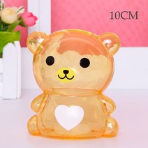 리틀 곰 돼지 저금통 투명 동전 지폐 절약 상자 귀여운 안전 금고 명절 선물 데스크탑 장식, [18] Color 1810