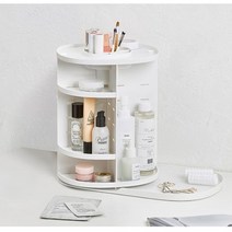 리템 회전형 화장품 거치대 화이트, 2개