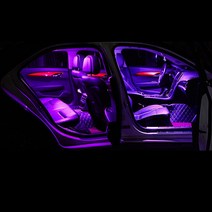 메르세데스 벤츠 C Classe W203 2001 자동차 LED 인테리어 돔 조명 허영 미러 액세서리, 03 Pink