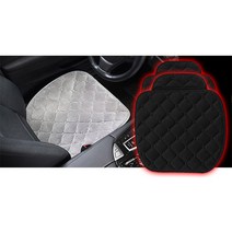 멜팅샵 그랜져IG 겨울 시트커버 방석 스포티지R 극세사시트 슈퍼렉스턴 차량용 bmwx1 카시트 차시트 락킵 벤츠slc클래스, 02. 락킵 겨울방석 2P 세트 블랙